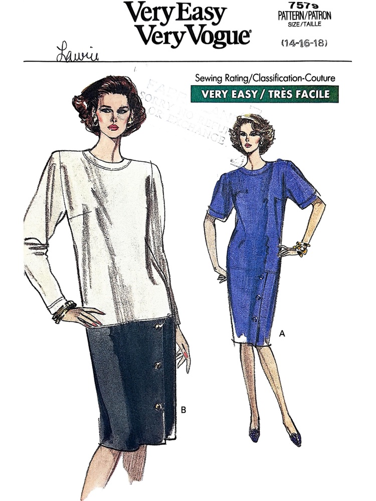 Vogue 7579 sewing pattern envelope