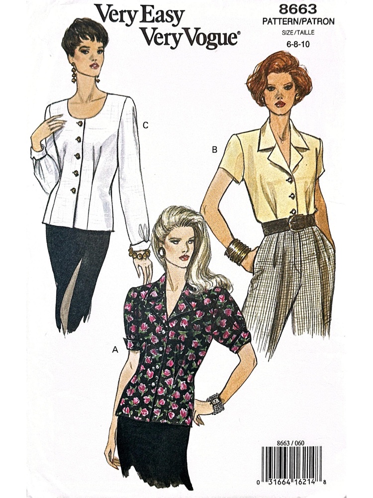 Vogue 8663 sewing pattern envelope