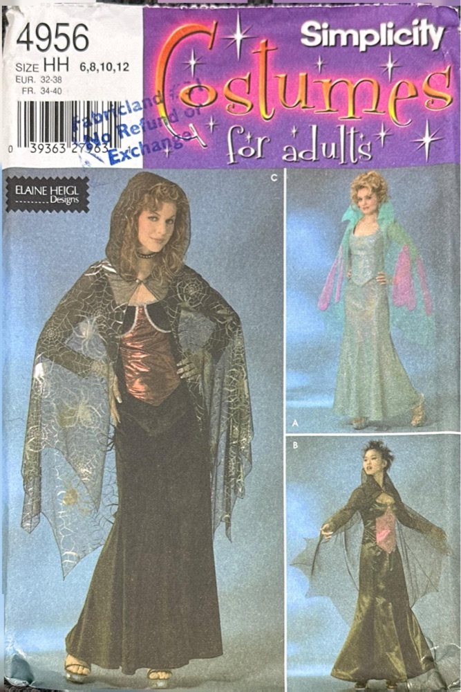 Simplicity 4956 sewing pattern envelope